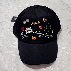 NWT - Bonjour! Karl Lagerfeld Baseball Cap 🧢